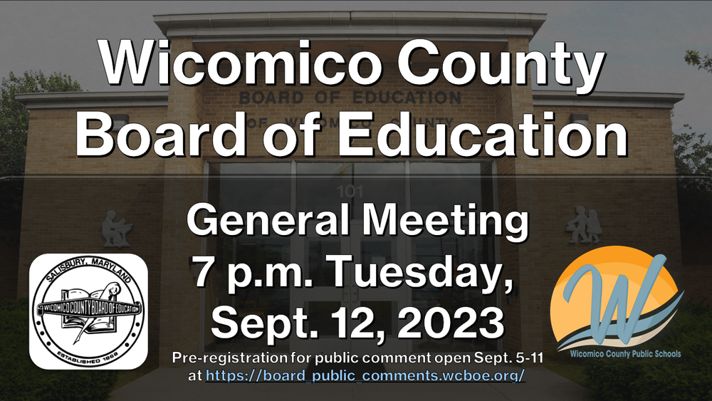 County Board of Education Meeting Sept. 12; PreRegistration
